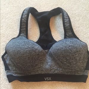 Victoria Secret grey and black sports bra